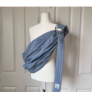 Baby Womb World Ring Sling Wrap Carrier Light Denim Blue Comfort